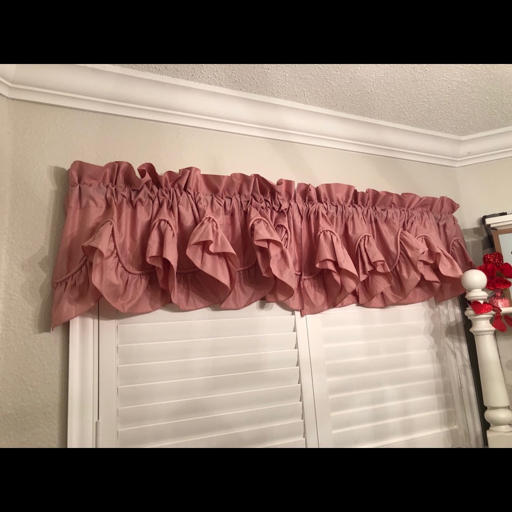 Princess Pink Ruffled Valances